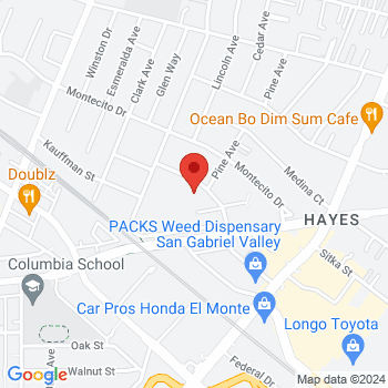 map of 34.07491,-118.02805
