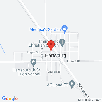 map of 40.2508762,-89.44093300000002