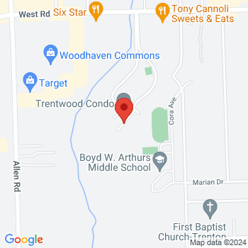 map of 42.13585,-83.21932
