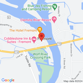 map of 44.2597027,-88.86483439999999