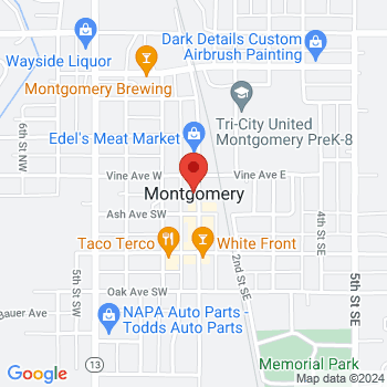 map of 44.4383146,-93.58132010000001