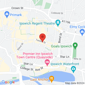 map of 52.0557140631,1.1575519187
