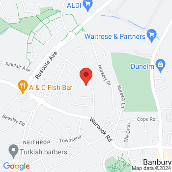 map of 52.0668556,-1.3462151
