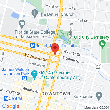 map of 30.3321838,-81.65565099999999