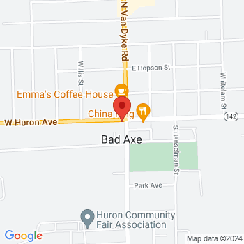 map of 43.8019592,-83.00077739999999