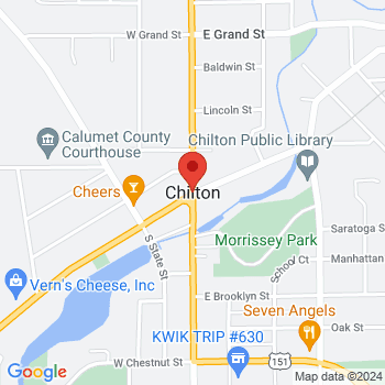 map of 44.0288803,-88.16287849999999