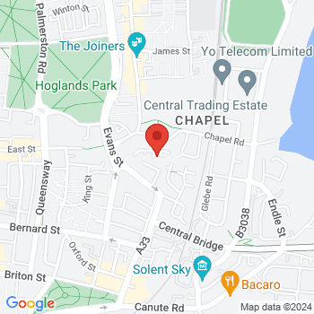 map of 50.9015544381,-1.3955149047