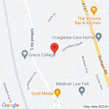map of 54.928537,-1.6024304